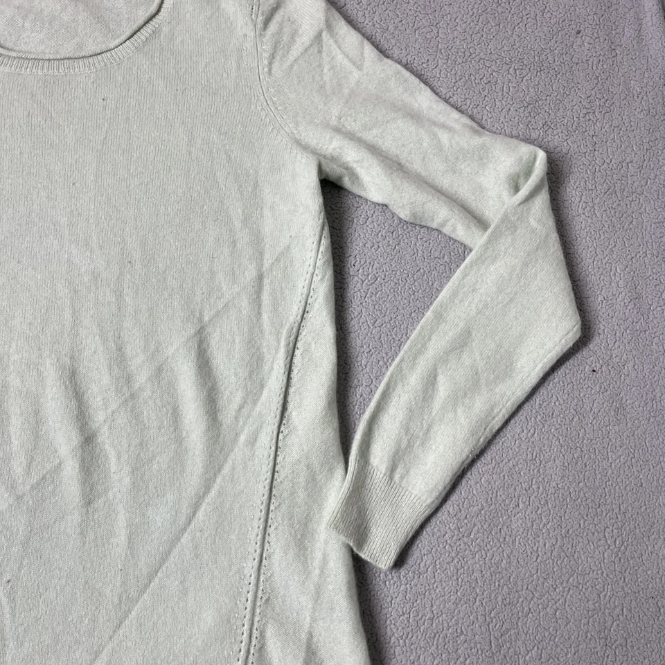 Suéter Ellen Tracy Verde 100% Cachemira Manga Larga Preppy Talla M Foto 3 de 4