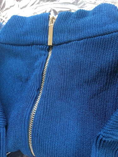 Women's Boss Etelina Sweater, Size X-Small - Blue NWT $175 - Picture 9 of 9