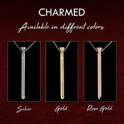 Charmed Rechargeable Stainless Steel 7 Patterns Vibrating Necklace Sex Toy 