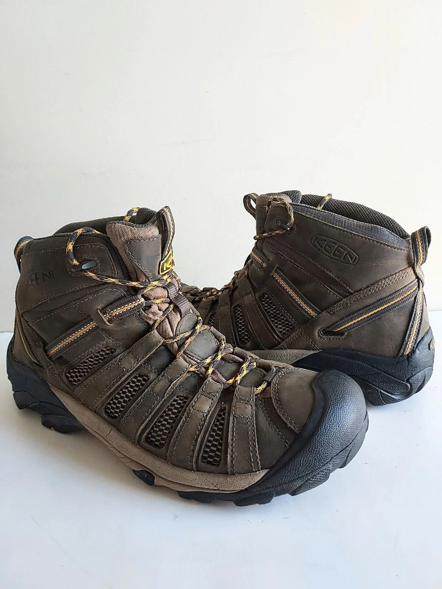 Keen Voyageur Mid 1008904 Men s Brown Leather Lace Up Hiking Boots