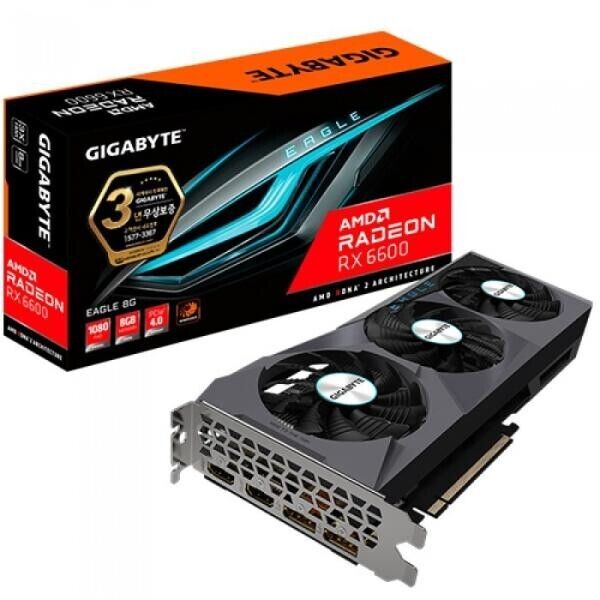 GIGABYTE Radeon RX 6600 EAGLE 8GB GDDR6 Graphics Card for GIGABYTE Radeon RX 6600 EAGLE 8GB GDDR6 Graphics Card for