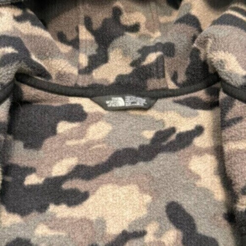 The North Face kids youth medium 10/12 Black/Green/Gray Camo fleece coat - Picture 3 of 6