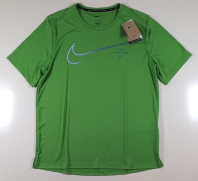 NIKE DRI FIT UV RUN DIVISION MILER SWOOSH LOGO RUNNING TOP DM4811-377 HERREN L XL