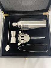 Stainless Steel Cocktail Shaker Mixer Drink Bartender Martini Tools Bar Set Kit