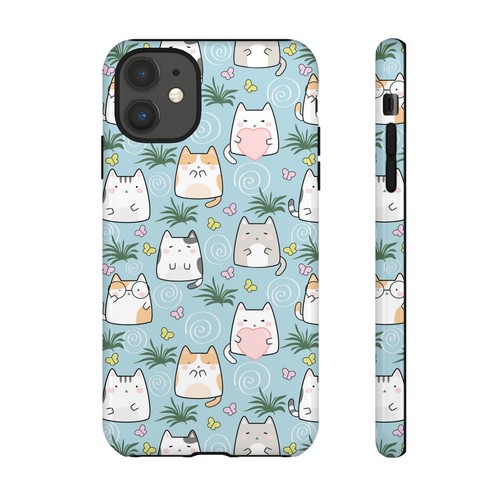Cute Cat Phone Case, Kawaii Cat Lovers Mobile Cover - 第 116/277 張圖片