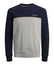 Jack  Jones Men's Pipe Contrast Sweatshirt  Large Runs Small 