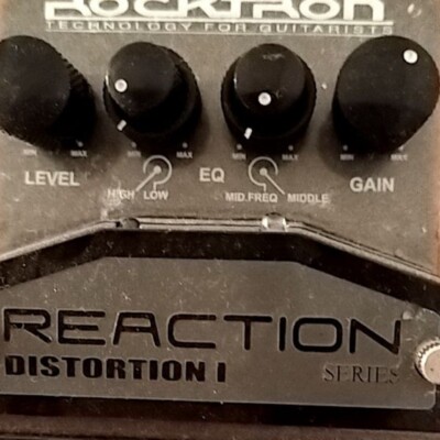Rocktron Reaction Distortion I 1 Guitar Effect Pedal Used Tested