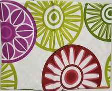 Peva Vinyl Tablecloth 52" x 70" Oblong 4-6 people COLORFUL CIRCLES  1, BH