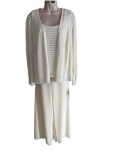 NEW RM RICHRDS 3 pc Cream formal skirt top jacket Bride/Mother Bride/Party 20WP