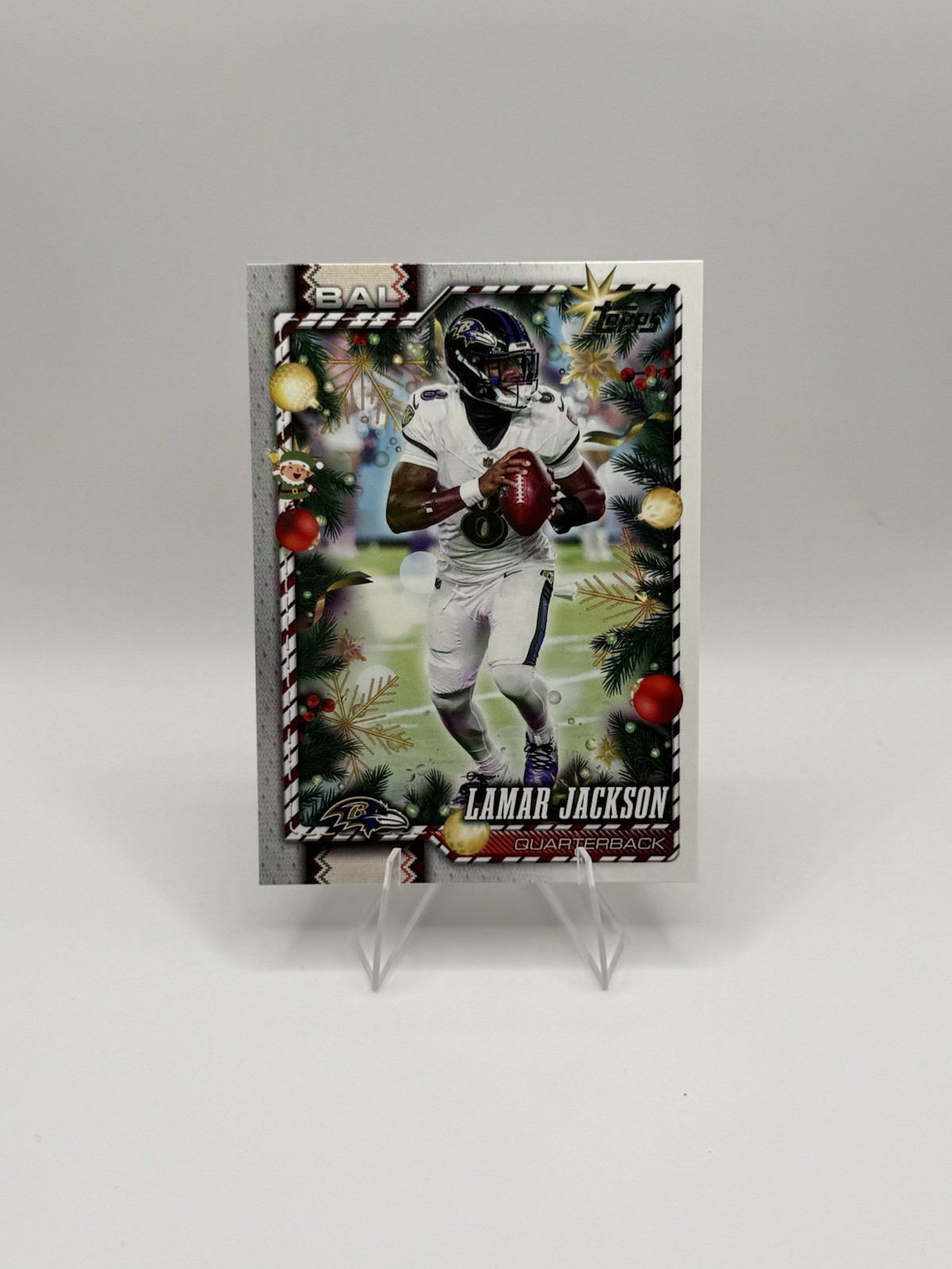 2026 Topps Holiday Lamar Jackson Hidden Elf HE-3 Baltimore Ravens NFL *SSP*
