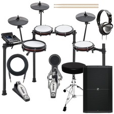 Alesis Nitro Max Mesh Electronic Drum Set COMPLETE DRUM BUNDLE