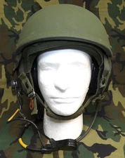 Original DH-132A CVC Combat Vehicle Crew Ballistic Helmet w/headset 2009