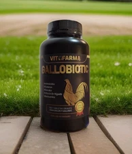 Complete Multivitamin for Roosters  Gallobiotic 500 Tabs  Para Gallos Vitofarma 