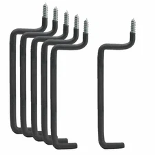 6x Heavy Duty Garage Storage Screw in Utility Tool Wall Mount Ladder Hanger Hook