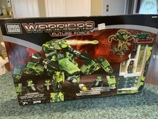 Vintage 2001 Mega Bloks Warriers Future Force #9527 J-227 Quadwalker & 3 Drones 