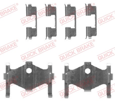 1X Quick Brake 109-1710 ZubehöRsatz Scheibenbremsbelag FüR Nissan KIA Hyundai-image