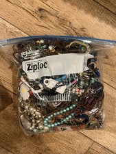 5 Pounds Vintage to Modern Costume Mystery Jewelry Craft Junk Tangled Estate Lot