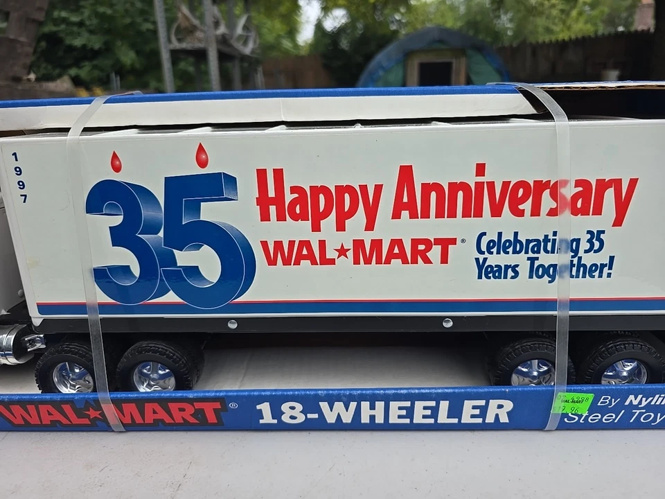 Semirremolque Nylint Wal Mart 1997 35 años GMC camión de 18 ruedas acero prensado #912-W nos Foto 4 de 4