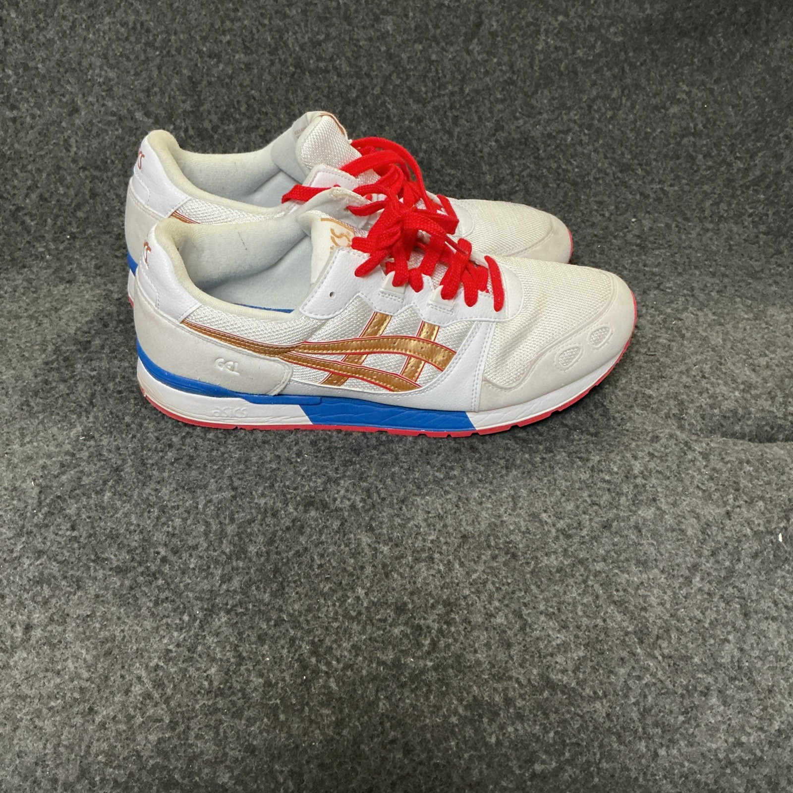 ASICS Gel Lyte 1 'White Pure Gold' Sneakers (Model 1201A517-100). Men's Size 12