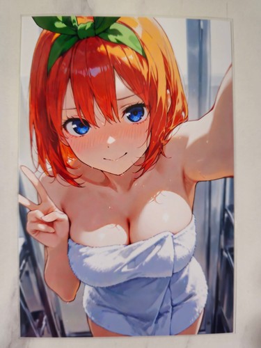 Anime Waifu Glossy Photo Art Print [6x4] - Yotsuba Nakano