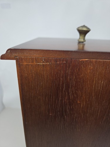 Bombay Co. Jewelry Chest Rotating Necklace Bracelet Holder One Draw Mahogany - Picture 7 of 18