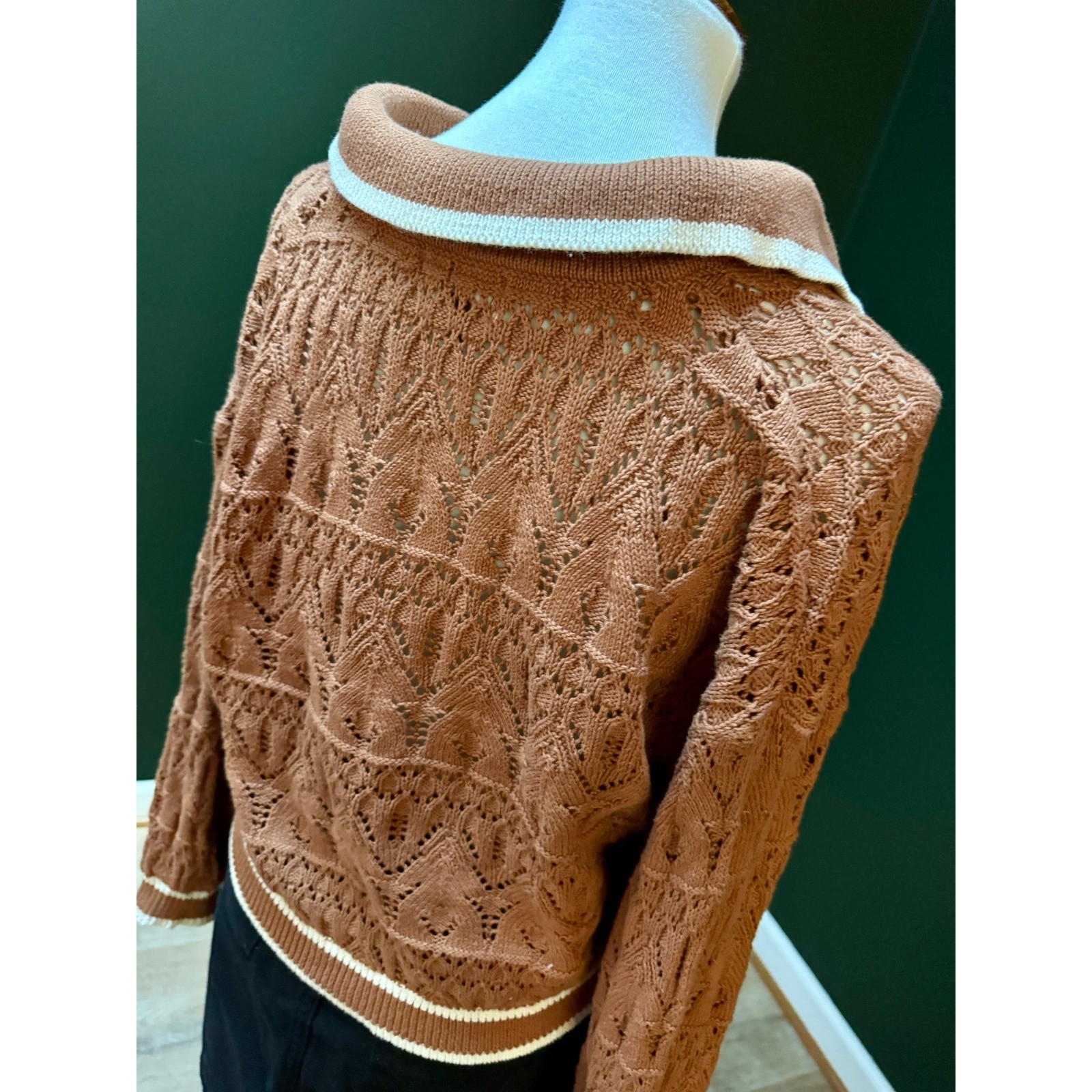 Universal Thread Brown Knit Pull Over Sweater Wom… - image 6