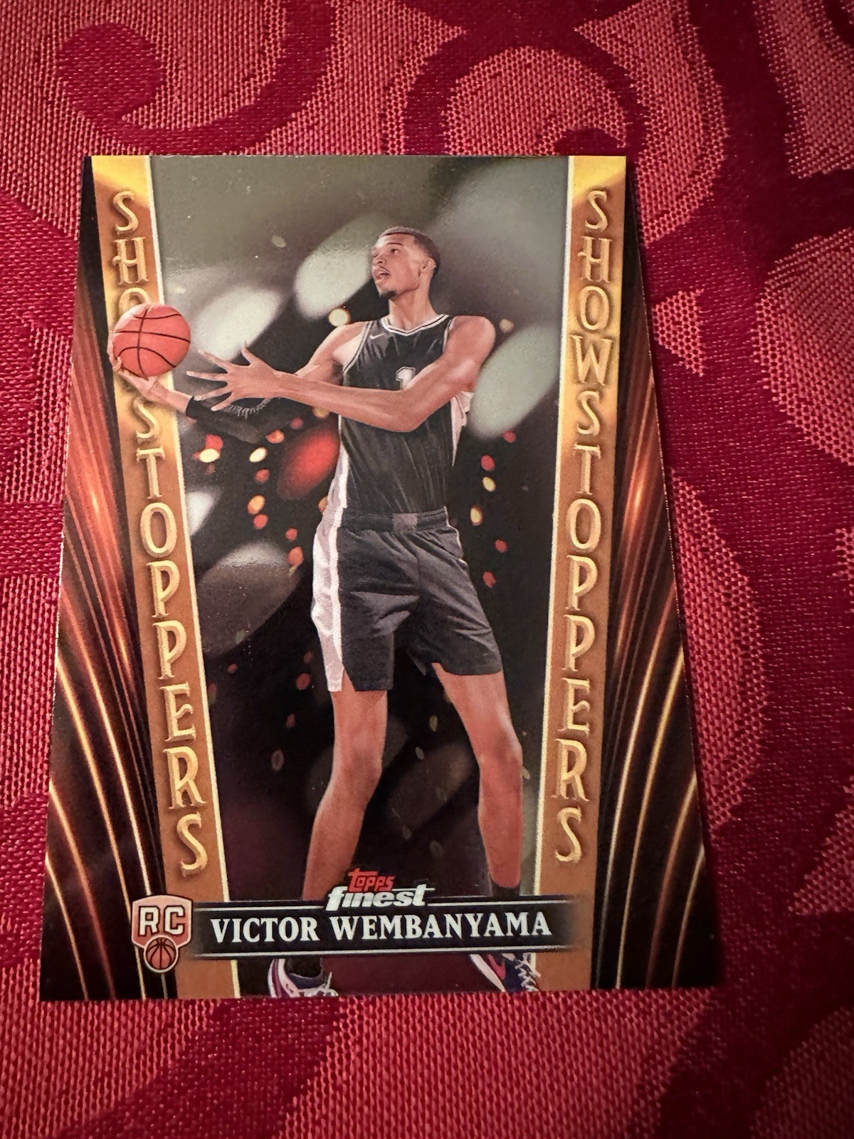 2023 TOPPS FINEST #SS-21 VICTOR WEMBANYAMA SHOWSTOPPERS RC ROOKIE