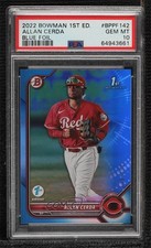 2022 Bowman 1st Edition Blue Foil /150 Allan Cerda #BPPF-142 PSA 10 GEM MT 9hx
