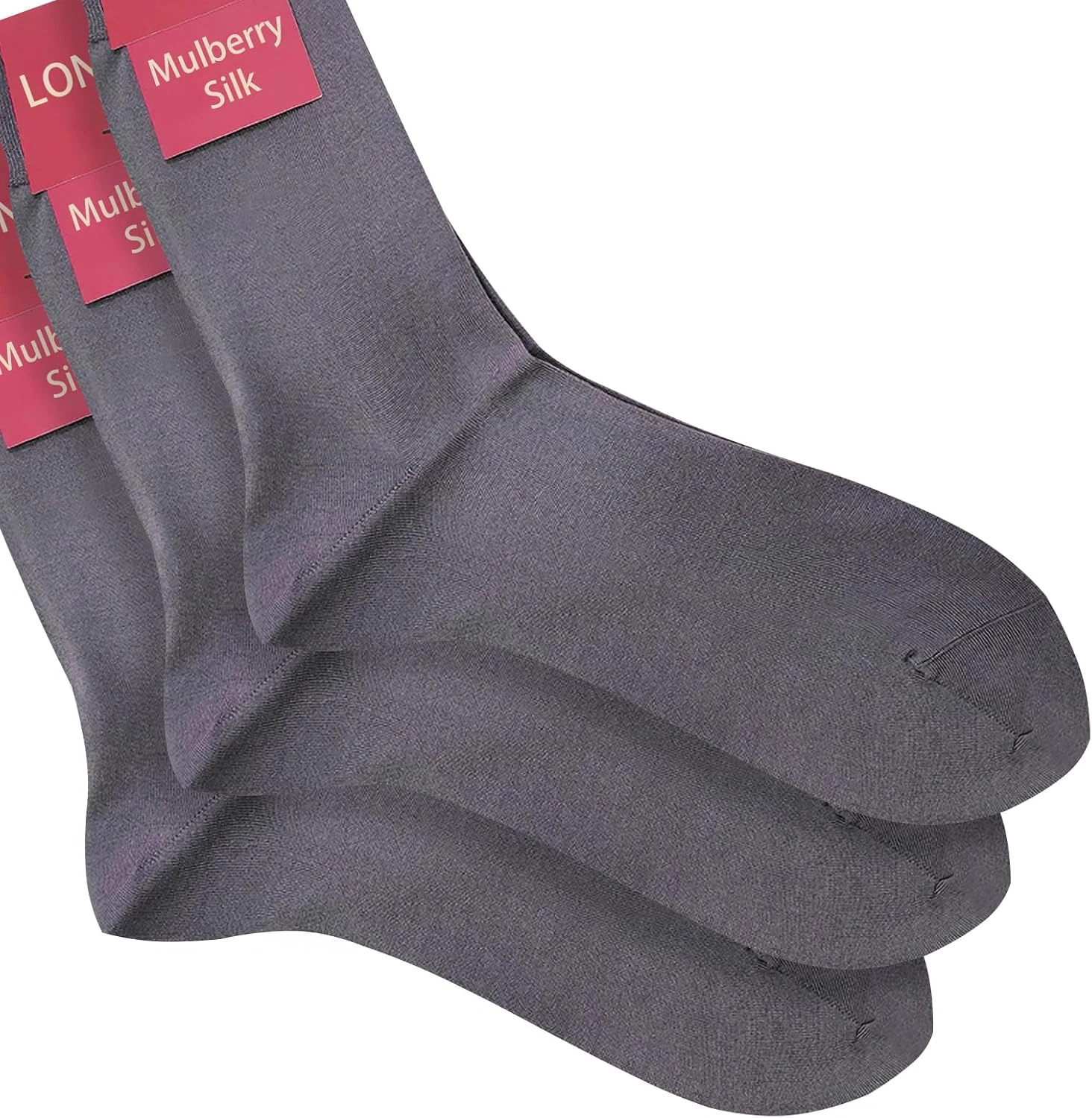 Mens Silk Socks,Men'S Dress Socks-Breathable(3, 5Pairs), Crew Socks Gift for Men