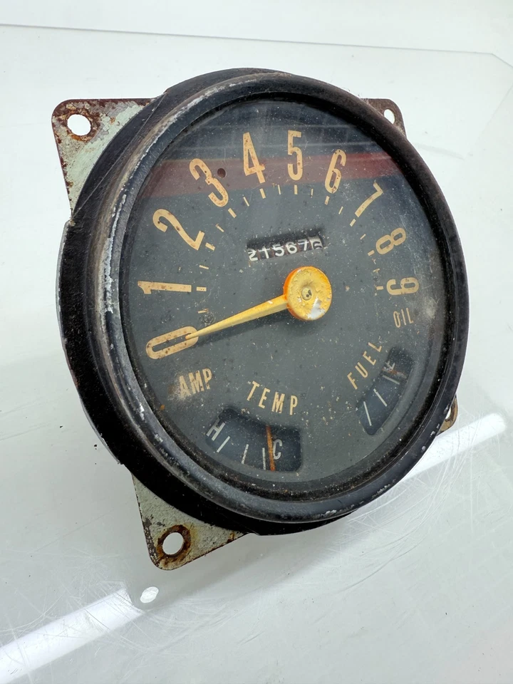 Medidores de velocímetro Cluster CJ5 CJ6 Willys Jeep años 50 y 60 OEM CJ 90 mph C36-4 Foto 2 de 4