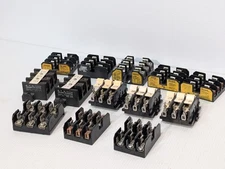 Lot of 13: Assorted Buss, Square D, Gould Shawmut 3-Pole Fuse Holder Blocks