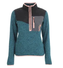 Natural Park Anguilla Damen Pullover Gr. S Fleece Pulli mit Rei&szlig;verschlus NEU