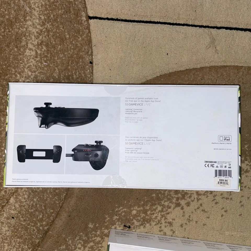 GAMEVICE GV150 Gaming Controller Attachment for iPad 9.7”/Air/Air2 NEW - Image 2 of 3