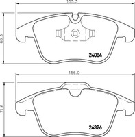 Hella Pagid Bremsbelagsatz Scheibenbremse 8DB 355 013-621 FüR XF Type XK Daimler