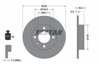 2Er-Set 2Er Set Bremsscheibe Textar 92098203 Audi 6N0615601A Seat 6N0615601A