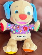 Fisher Price Laugh Learn Puppy Plush Musical Talking Learning Toy Tested Works