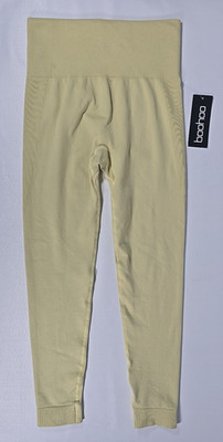 BOOHOO Premium nahtlose Leggings hohe Taille salbei neu mit Etikett Damen Medium