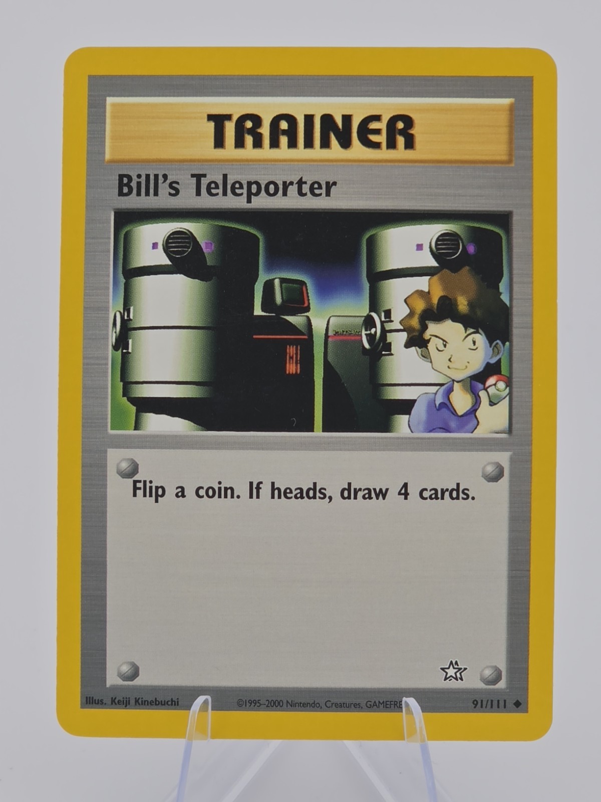 Near Mint - Bill's Teleporter 91/111 - Original 1999 Neo Genesis Pokemon - WOTC