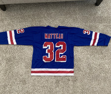 Stephane Matteau Signed New York Rangers Jersey Dual Inscription - JSA COA