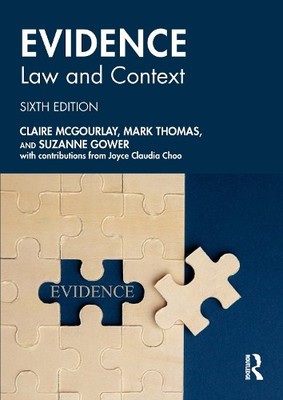 Claire Mcgourlay Mark Thomas Suzanne Gowe Evidence: Law and Contex (Taschenbuch)