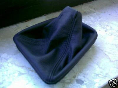 PASST FÜR BMW E31 8ER 840 850 SCHWARZ LEDER SCHALTMANSCHETTE MASSGESCHNEIDERT NEU MADE IN UK