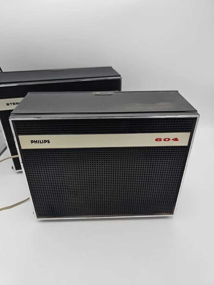 Altoparlante vintage Philips anni 60 stereo 60 Speaker Originali Usati - Immagine 2 di 4