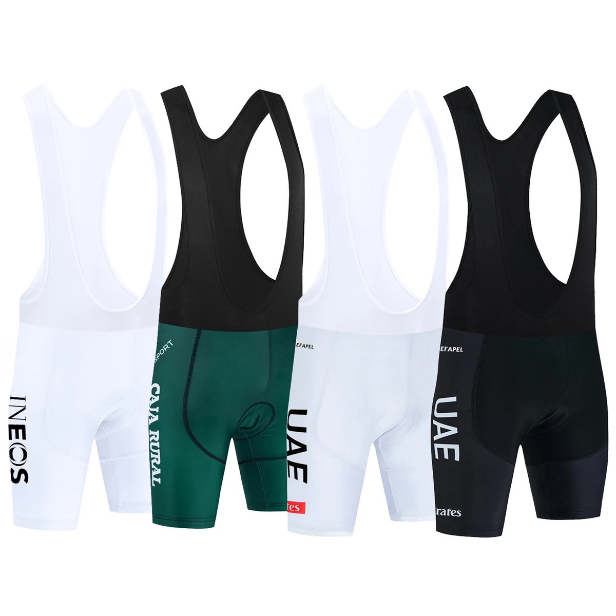 Cycling Team Men Bike Bibs Shorts 20D Gel Pad Quick Dry Bicycle