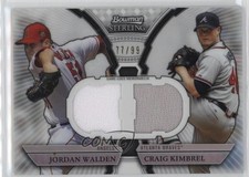 2011 Bowman Sterling Refractor 77/99 Jordan Walden Craig Kimbrel #DRB-WK 0e9i