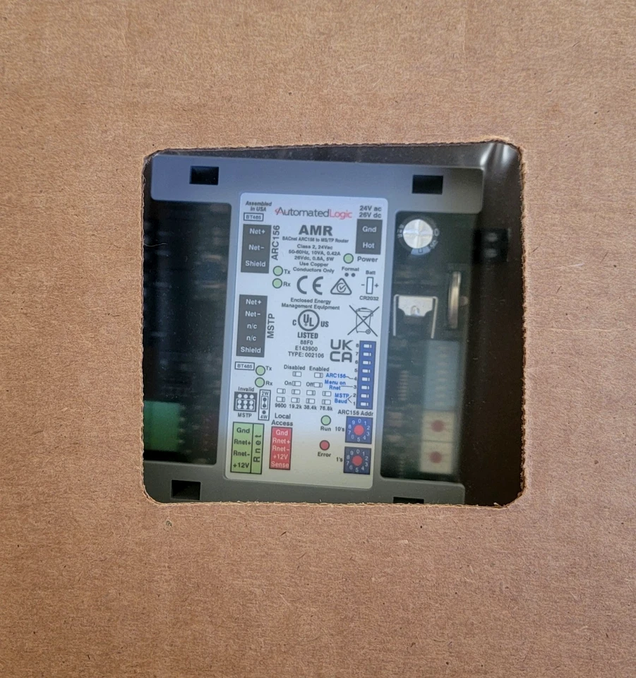 Automated Logic AMR BACnet ARC156 to MS/TP Router 50/60HZ, 24VAC (New) - Image 3 of 4