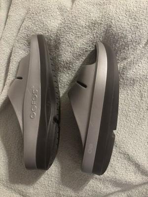 NEW Oofos Oomega Ooahh Luxe Slide Basalt Women s Size 10 Sandal NWT #1111