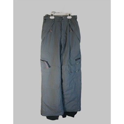 Kemper Gray Cargo Youth Snow Ski Snowboard Pants Insulated Waterproof Size 14