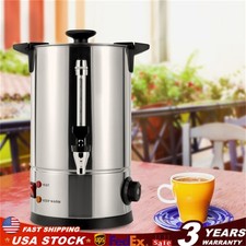 2.11-Gallon Stainless Steel Coffee Urn Commercial Dispenser for Tea Coffee Cater