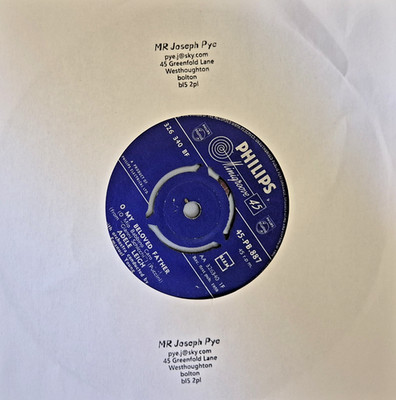 ADELE LEIGH45-PB-887  0 MY BELOVED FATHER  -  VOI CHE SAPETE  1958(2686)