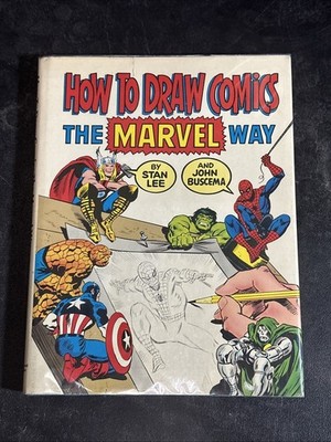 How to Draw Comics the Marvel Way JOHN BUSCEMA STAN LEE Hardcover w/DJ PW-1-4-1